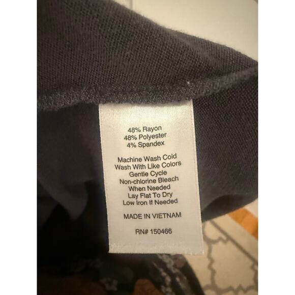 NWOT Market & Spruce Charcoal Short Sleeve Top - Picture 7 of 7